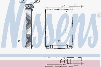 Nissens 733591 теплообменник, отопление салона на RENAULT SUPER 5 (B/C40_)