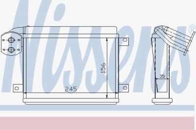 Nissens 73386 теплообменник, отопление салона на SAAB 900 I Combi Coupe