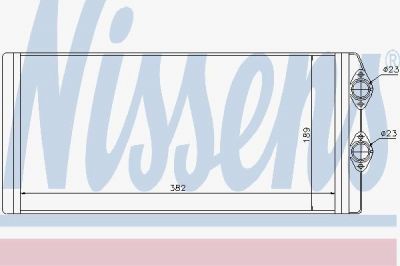 NISSENS Радиатор отопителя 382x189x40 Volvo FH12/16. FM9/10/12 D7/9A/10/12/16 (93> (73629)