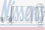 NISSENS Радиатор отопителя VOLVO VOL.850 92- (3545537, 73640)