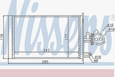 Nissens 73988 теплообменник, отопление салона на FIAT DUCATO фургон (290)