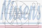 NISSENS Вентилятор радиатора PEUGEOT BOXER/FIAT DUCATO/CITROEN JUMPER 02- (85020)