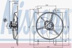 Nissens 85027 вентилятор, охлаждение двигателя на FORD KA (RB_)