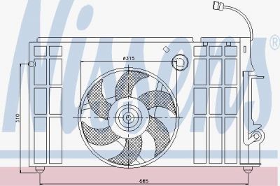 Nissens 85326 вентилятор, охлаждение двигателя на MAZDA 323 C IV (BG)