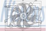 NISSENS Вентилятор радиатора HYUNDAI TUCSON/KIA SPORTAGE 04- (253802E250, 85366)