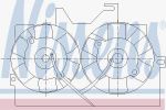 Nissens 85425 вентилятор, охлаждение двигателя на FORD TRANSIT c бортовой платформой/ходовая часть (E_ _)