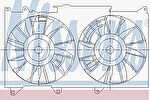 Nissens 85487 вентилятор, охлаждение двигателя на LEXUS IS I (JCE1_, GXE1_)