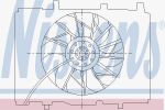 NISSENS Вентилятор охлаждения двигателя с кожухом MB W202 1,8-2,3L 93-00 (2025053555, 85489)