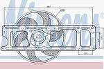 Nissens 85597 вентилятор, охлаждение двигателя на RENAULT CLIO II (BB0/1/2_, CB0/1/2_)
