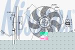 Nissens 85680 вентилятор, охлаждение двигателя на SKODA SUPERB (3T4)