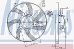 Nissens 85800 вентилятор, охлаждение двигателя на VW POLO CLASSIC (6KV2)