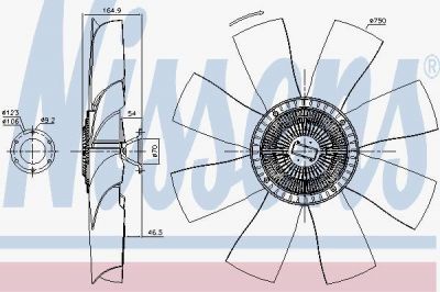 Nissens 86026 вентилятор, охлаждение двигателя на SCANIA P,G,R,T - series