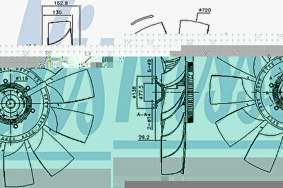 Nissens 86033 вентилятор, охлаждение двигателя на DAF CF 85