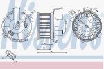 NISSENS Мотор печки отопителя салона (87021)