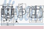 NISSENS NS87110_вентилятор отопителя! MB W221 05> (87110)