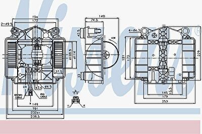 NISSENS NS87110_вентилятор отопителя! MB W221 05> (87110)