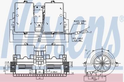 Nissens 87140 вентилятор салона на RENAULT TRUCKS Midlum