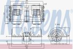 Nissens 87190 вентилятор салона на VOLVO FH 12