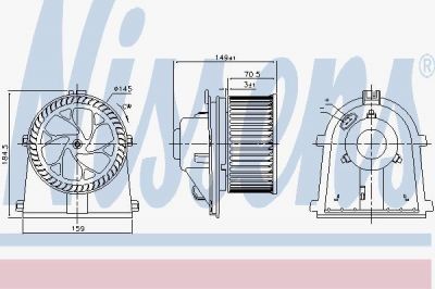 Nissens 87437 вентилятор салона на SKODA OCTAVIA Combi (1U5)