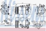 Nissens 890099 компрессор, кондиционер на MINI MINI (F56)
