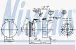 NISSENS Компрессор кондиционера AUDI A6 97- (4B0260805P, 89045)