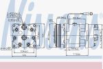 Nissens 89171 компрессор, кондиционер на PEUGEOT 405 II Break (4E)