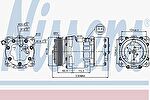 NISSENS Компрессор кондиционера PEUGEOT 307 00- (6453KW, 89195)