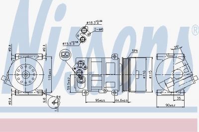 NISSENS Компрессор кондиционера (89202)