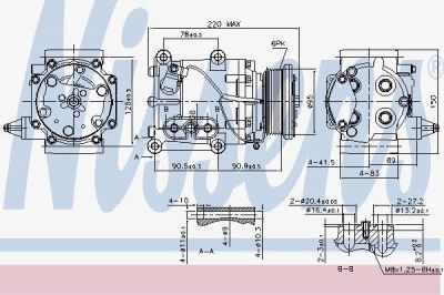 Nissens 89365 компрессор, кондиционер на FORD MONDEO II (BAP)