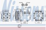 Nissens 89551 компрессор, кондиционер на MAZDA 2 (DE)