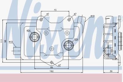 Nissens 90618 масляный радиатор, двигательное масло на MERCEDES-BENZ SPRINTER 2-t фургон (901, 902)