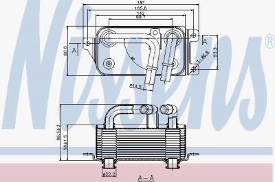 NISSENS Радиатор масляный: E60/E61/E63/E65/E66/01- /520/525/730/735/530/545/645/745 (90623)