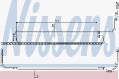 Nissens 90629 масляный радиатор, рулевое управление на 5 (E60)