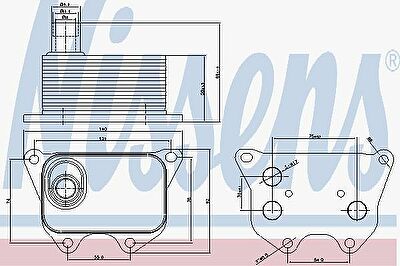 Nissens 90659 Радиатор масляный VAG A3/A4/OCTAVIA/SUPERB/PASSAT/TIGUAN 1.8T/2.0T 03-