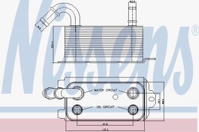 Nissens 90661 масляный радиатор, автоматическая коробка передач на VOLVO V60