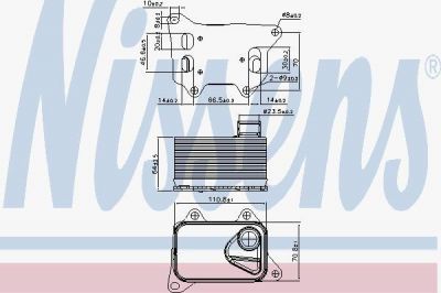 Nissens 90914 масляный радиатор, двигательное масло на AUDI A3 Limousine (8VS)