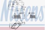 Nissens 90965 масляный радиатор, двигательное масло на OPEL INSIGNIA