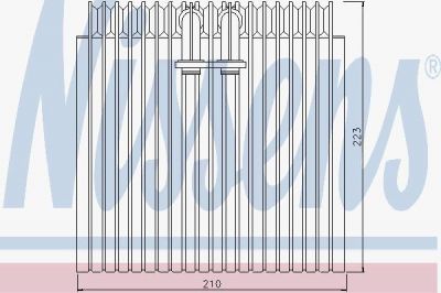 Nissens 92072 испаритель, кондиционер на MITSUBISHI PAJERO II (V3_W, V2_W, V4_W)