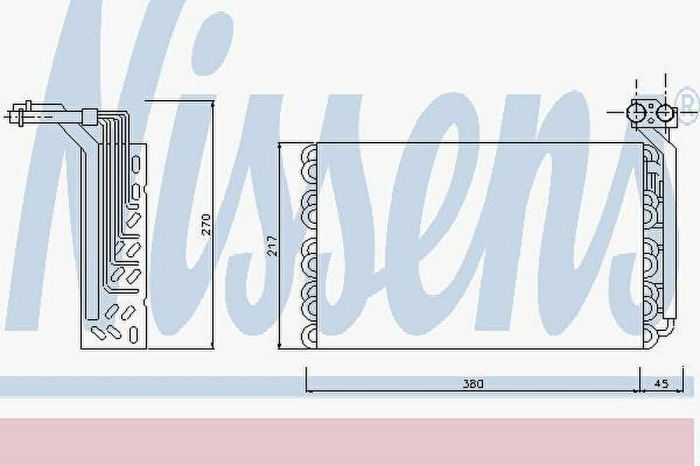 NISSENS 92170 Испаритель кондиционера (92170)