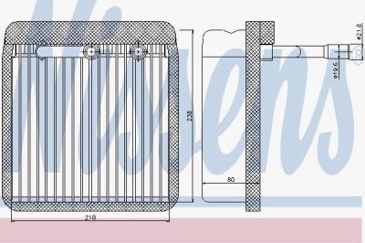 Nissens 92193 испаритель, кондиционер на FORD FOCUS седан (DFW)