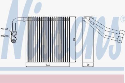 NISSENS Испаритель кондиционера MAZDA 3 (92195)