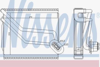 Nissens 92292 испаритель, кондиционер на KIA CARENS IV