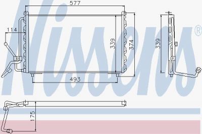 Nissens 94007 конденсатор, кондиционер на PEUGEOT 405 I Break (15E)