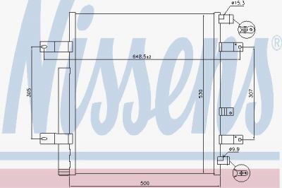 NISSENS Радиатор кондиционера (конденсор) (940094)