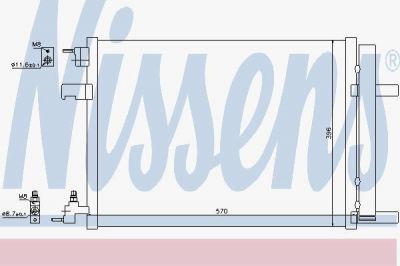 NISSENS Радиатор кондиционера CHEVROLET Cruze/OPEL Astra J (13267648, 940134)