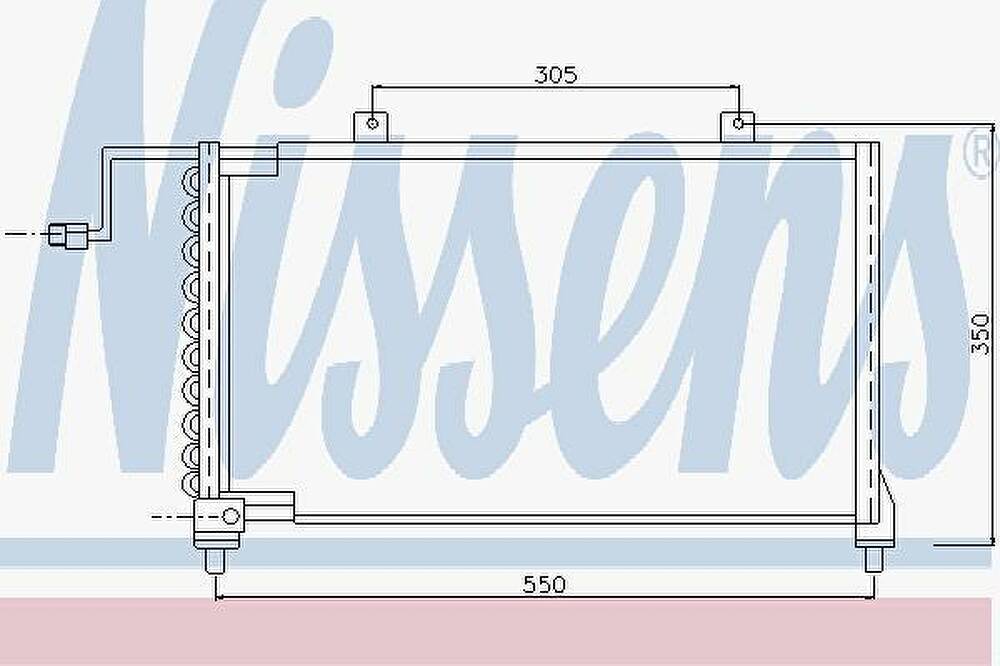 Nissens 94015 конденсатор, кондиционер на MAZDA 626 III (GD)
