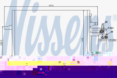 NISSENS Радиатор кондиционера (конденсор) (940159)