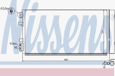 NISSENS Радиатор кондиционера (конденсор) (940259)