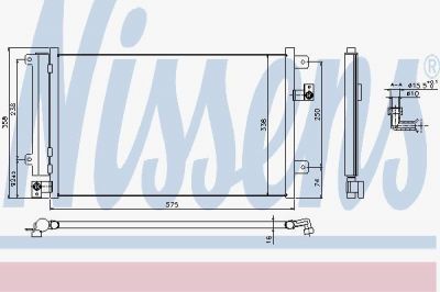 Nissens 940292 конденсатор, кондиционер на FIAT MULTIPLA (186)