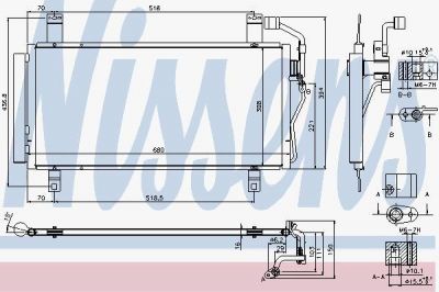 Nissens 940352 конденсатор, кондиционер на MAZDA 6 Hatchback (GG)